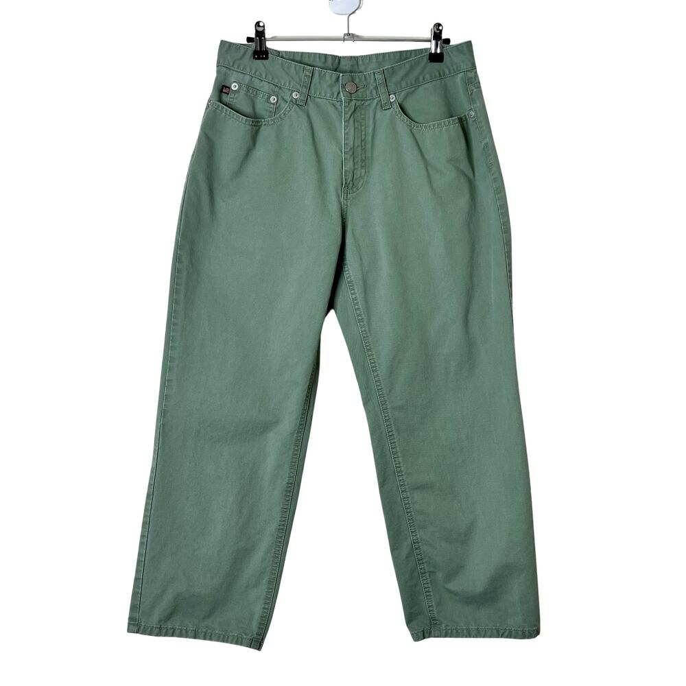 Ralph Lauren Polo Jeans Company Cropped Pants Green Womens Size 8